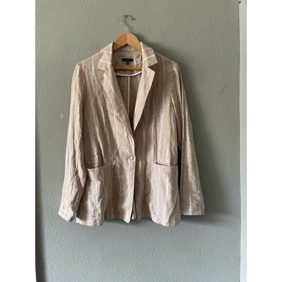 Drew Striped Linen Jacket‎ - Picture 2 of 7